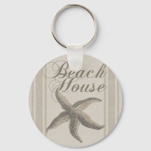Beach House Starfish Seashore Sleutelhanger