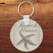 Beach House Starfish Seashore Sleutelhanger (Voorkant)