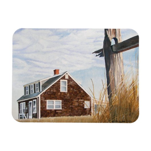 Beach House Sunrise Flexible Magnet Magneet (Horizontaal)
