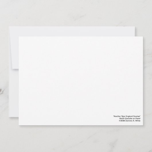 Beach House Sunrise Kaart (Achterkant)