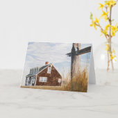 Beach House Sunrise Kaart (Gele Bloem)