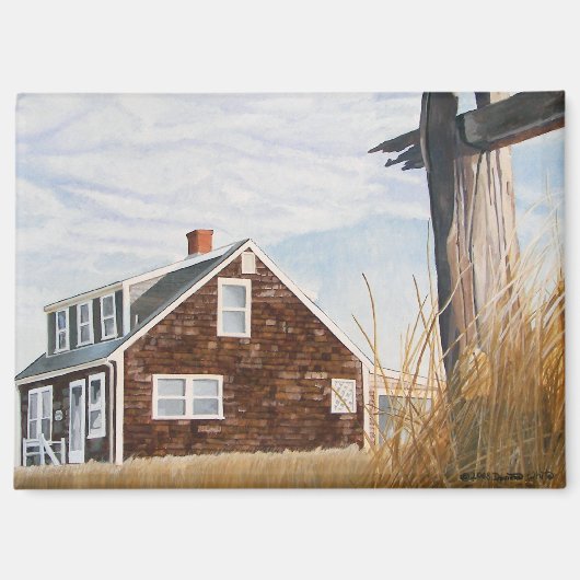 Beach House Sunrise Magnet (Voorkant)