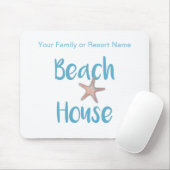 Beach House Typografie Muismat (Met muis)