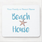 Beach House Typografie Muismat (Voorkant)