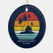 Beach House Vacation Family Reunion Nautical Keramisch Ornament (Links)