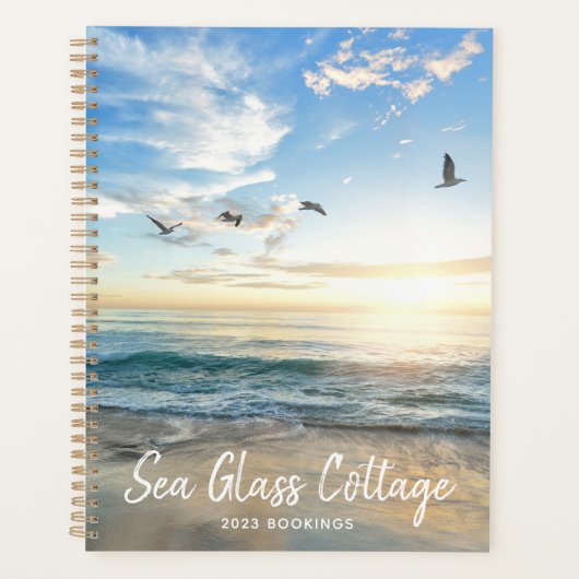 Beach House Vacation Guest Bookings Planner (Voorkant)
