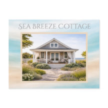 Beach House Vacation Rental Keepsake Card