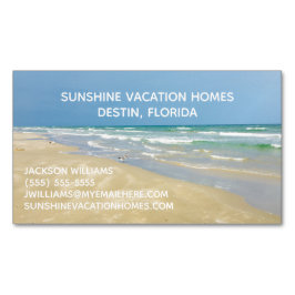 Beach House Vacation Rental Real Estate Company Magnetisch Visitekaartje
