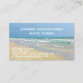 Beach House Vacation Rental Real Estate Company Visitekaartje (Voorkant)