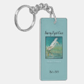 Beach House Vacation Rental Snowy Egret Sleutelhanger (Voorkant Links)