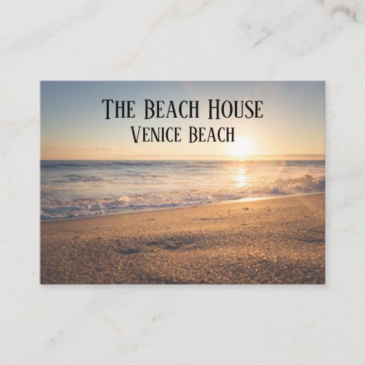 Beach House Vacation Rental Visitekaartje (Voorkant)