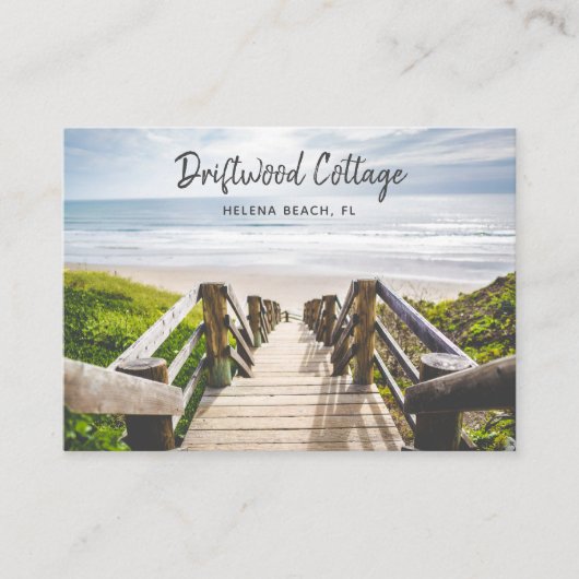 Beach House Vacation Rental Visitekaartje (Voorkant)