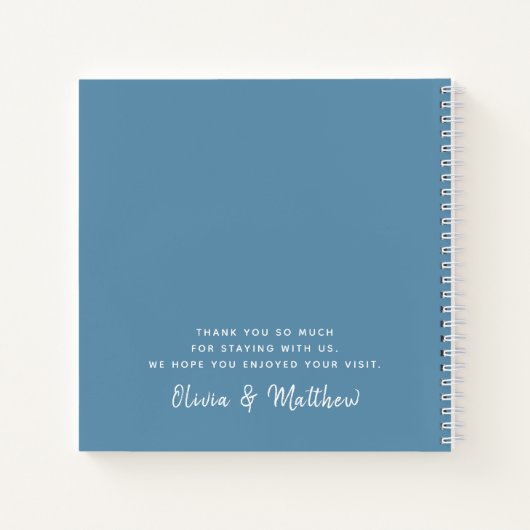 Beach House Vaction Comments Guest Book Notitieboek (Achterkant)