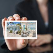Beach House Vakantiehuis Aangepast Afbeelding QR C Visitekaartje