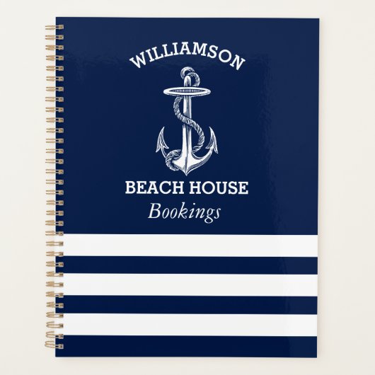 Beach House Vakantiehuis boekingen Planner (Voorkant)