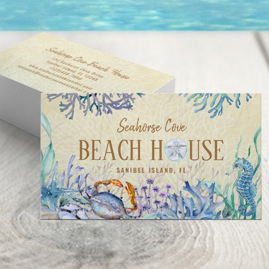 Beach House Vakantiehuis Cottage Visitekaartje