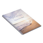 Beach House Vakantiehuis Guestbook Notitieboek (Rechterzijde)