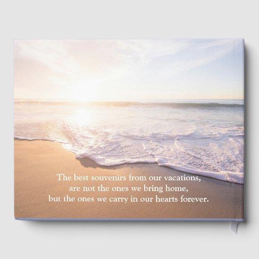 Beach House Vakantiehuis Guestbook Notitieboek Gastenboek (Achterkant)