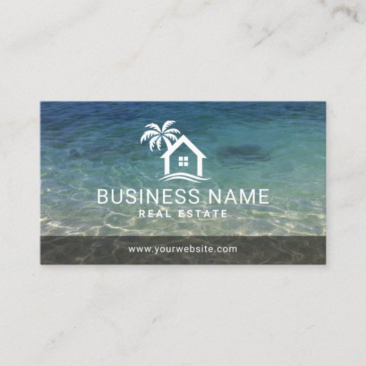Beach House Vakantiehuis makelaar Visitekaartje (Voorkant)