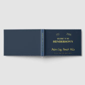 Beach House Vakantiehuis Nautische Custom Gold Gastenboek (Volledig)