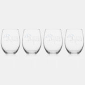 Beach House Vakantiehuis - Wijnglas Zonder Voet (Achterkant)