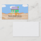 Beach House Verhuur Visitekaartje (Voorkant / Achterkant)