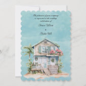 Beach House Wedding Kaart (Voorkant)