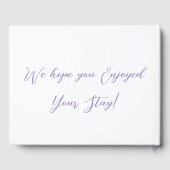 Beach House Welkom Terug Gasteninformatie Gastenboek (Achterkant)