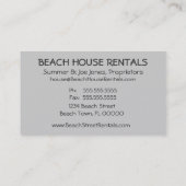 Beach House Welkom Visitekaartje (Achterkant)