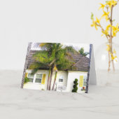 Beach House wenskaart Kaart (Gele Bloem)