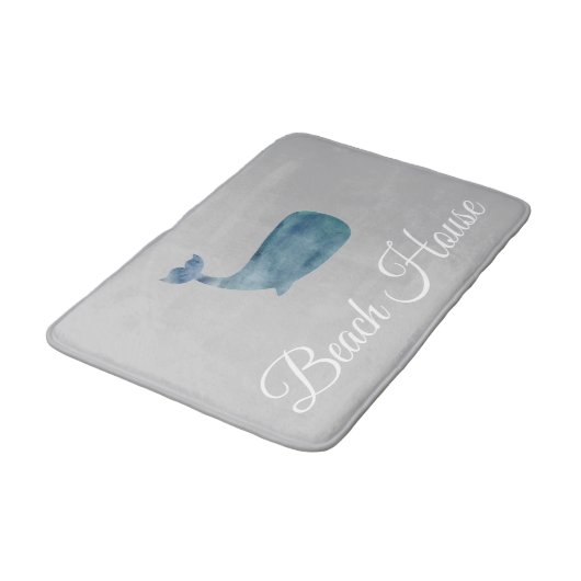 Beach House Whale Medium Bath Mat (Gekanteld)