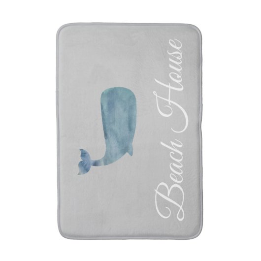 Beach House Whale Medium Bath Mat (Voorkant Verticaal)