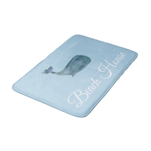 Beach House Whale Medium Bath Mat (Gekanteld)