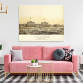 Beach House, Zee Girt, Monmouth Co, NJ Canvas Afdruk (Insitu (Woonkamer))