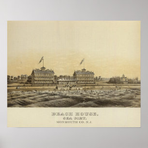 Beach House, Zee Girt, Monmouth Co, NJ Poster