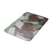 Beach House Zee Glas Foto Groen Bruin Kust Home Badmat (Gekanteld)