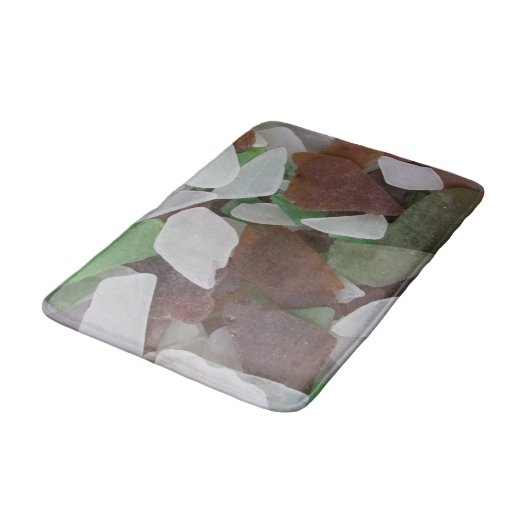 Beach House Zee Glas Foto Groen Bruin Kust Home Badmat (Gekanteld)