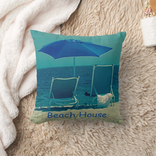 Beach House Zomerblauw Zee 4Marvin Kussen (Deken)
