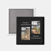 Beach houses in Rockport, Massachusetts Magneet (Voorkant / Achterkant)