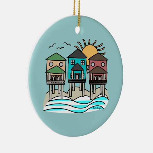 Beach Houses Ornament (Rechts)