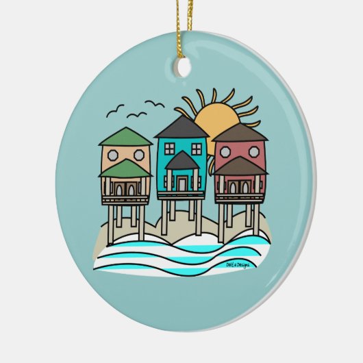 Beach Houses Ornament (Links)