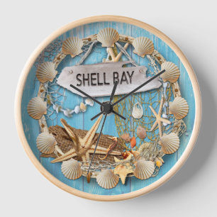Beach Hut/Beach House Clock, Shell Bay