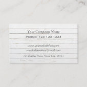 Beach Hut Boardwalk Beach Rentals Visitekaartje (Achterkant)