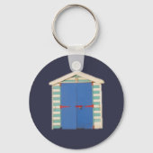 Beach Hut Keyring Sleutelhanger (Voorkant)