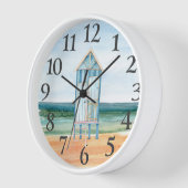 Beach Hut Ocean Waterverf (Hoek)