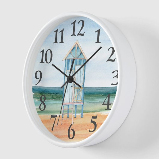 Beach Hut Ocean Waterverf (Hoek)