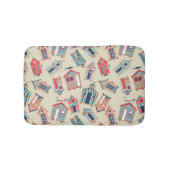 Beach Hut Pattern Badmat (Voorkant)