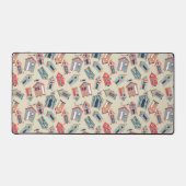 Beach Hut Pattern Bureaumat (Voorkant)