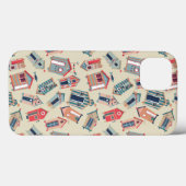 Beach Hut Pattern Case-Mate iPhone Case (Achterkant (horizontaal))