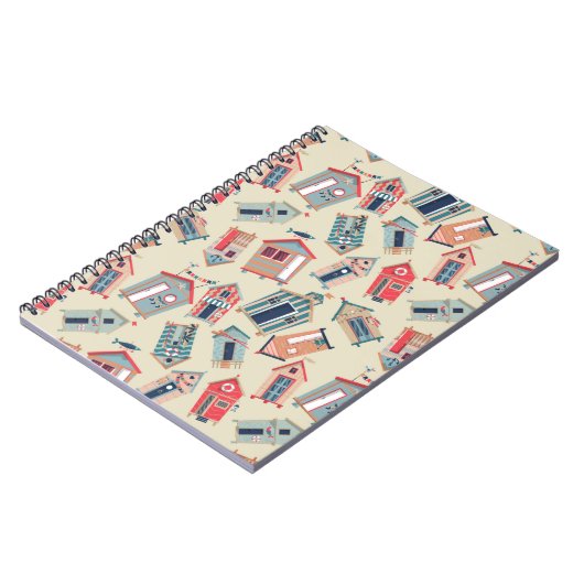 Beach Hut Pattern Notitieboek (Linkerzijde)